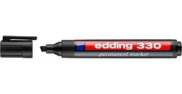 Permanentne marker Edding 330 must, 1-5mm, lõigatud otsaga